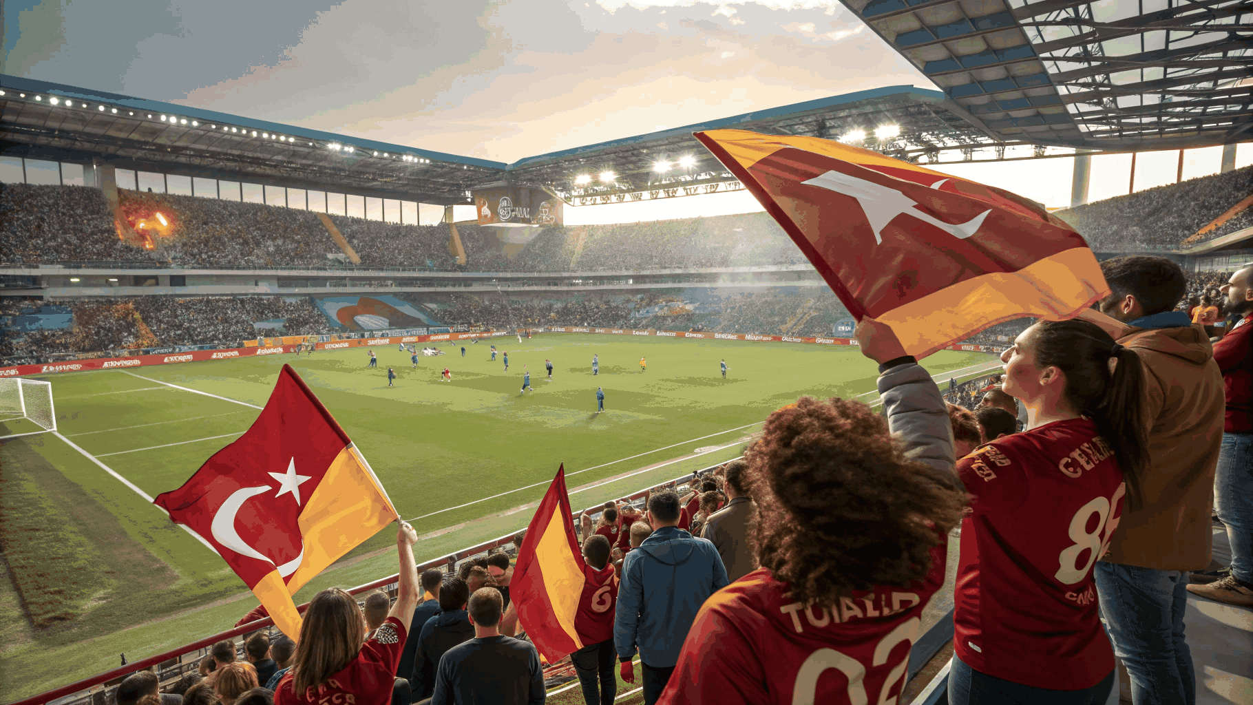 Ali Sami Yen ve İnönü statlarında tarihi tifo koreografisi ve meşale şovu