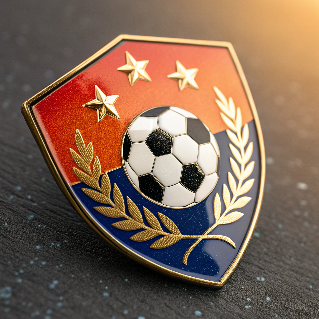 Galatasaray sarı-kırmızı renkleri, aslan ve hilal motifli stilize tarihi arma