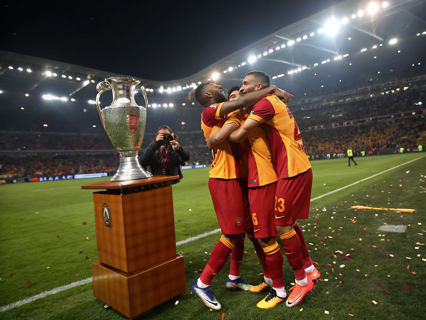 Ali Sami Yen tribününde sarı kırmızı koreografi arşivi