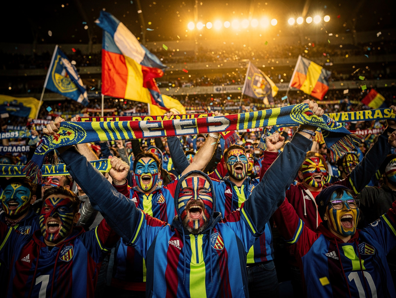Trabzonspor tribünlerinde canlı bordo-mavi dev tifo, dalgalar ve meşale şöleni