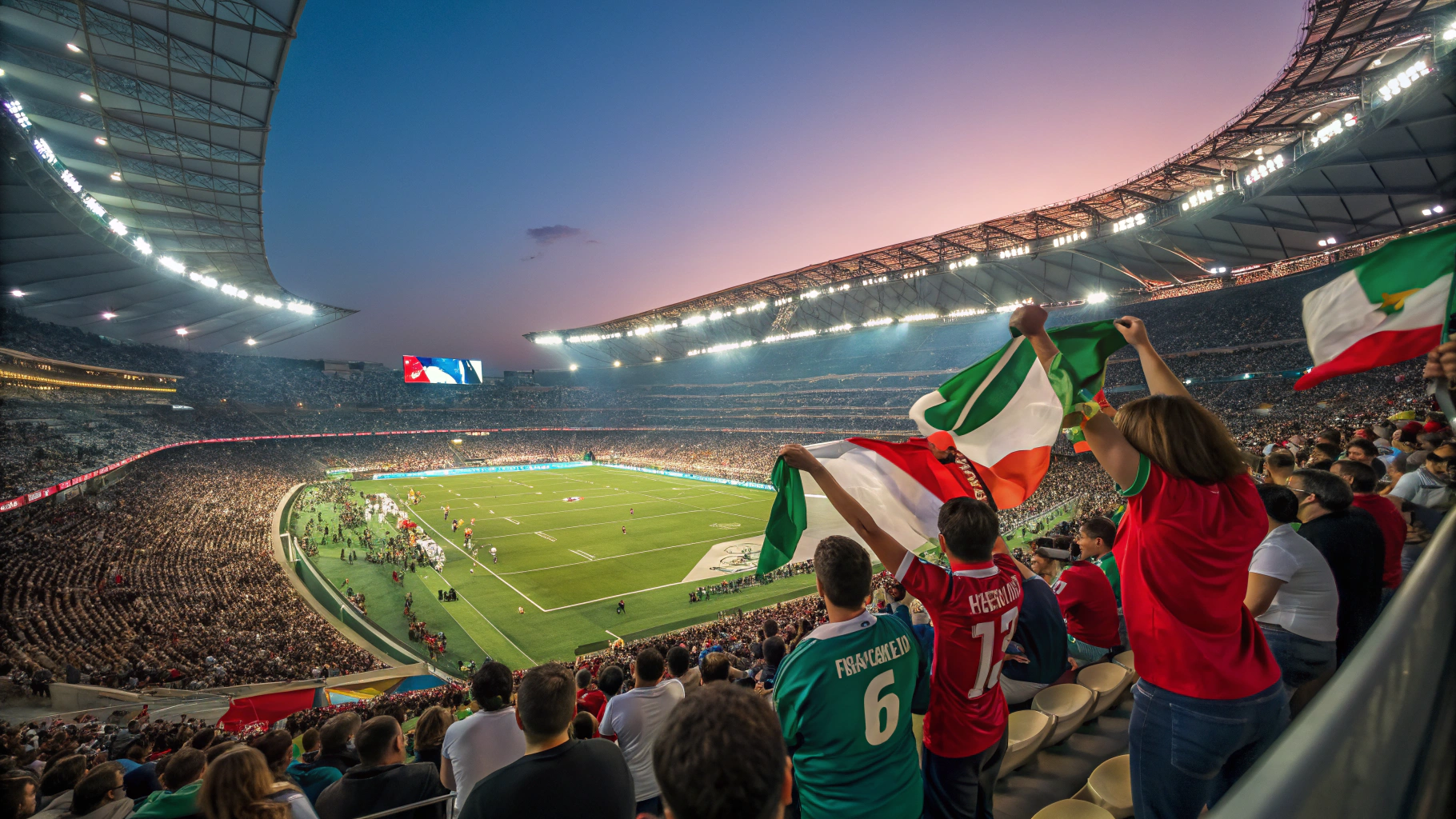 Derbi karşılaşmalarında tribünleri aydınlatan canlı meşaleler, renkli koreografi ve yüksek enerjili stadyum atmosferi